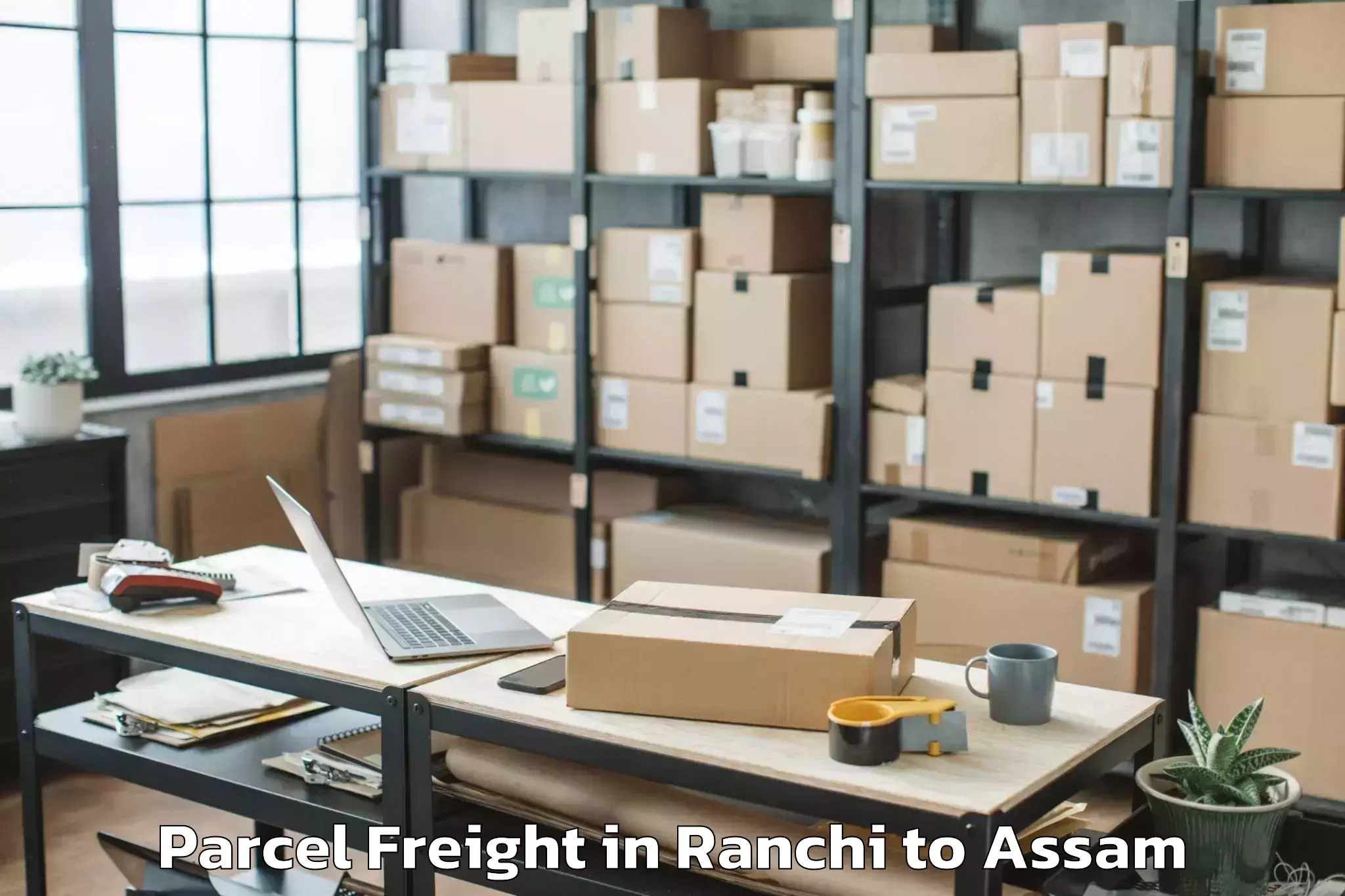 Easy Ranchi to Lakhipur Parcel Freight Booking